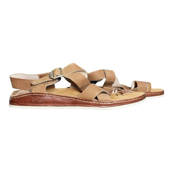 Chaco Women's Toffee Brown Comfort Buckle Wayfarer Loop Sandals - 11 - Picture 1 of 11